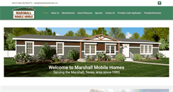 Desktop Screenshot of marshallmobilehomes.com